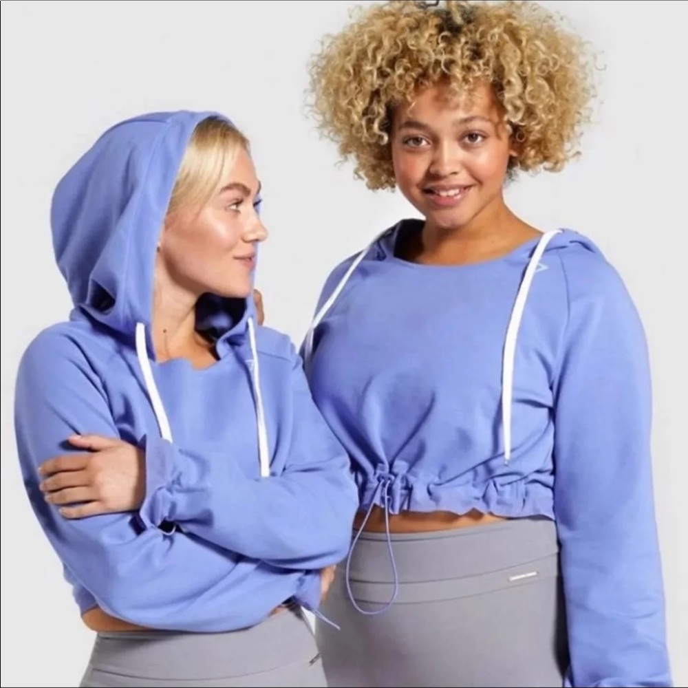 NEW WHITNEY SIMMONS GYMSHARK HOODIE BLUE X-SMALL